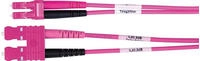 TELEG&Auml;RTNER LWL Adapterkabel 2x G50/125 OM4, 1x SC Duplex - 1x LC Duplex,...