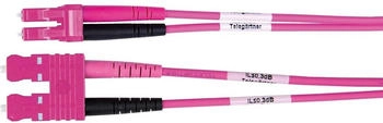 Teleg&auml;rtner Glasfaserkabel 1m I-K(ZN)H OM4 2x SC 2x LC Violett (L00890A0111)