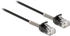 DeLock Kabel RJ45 Stecker zu RJ45 Stecker mit Knickschutz Cat.6A 2m schwarz (87018)