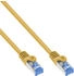 InLine Patchkabel Cat.6A S/FTP TPE LSZH CCA gelb 10m Kabel Netzwerk (72600Y)