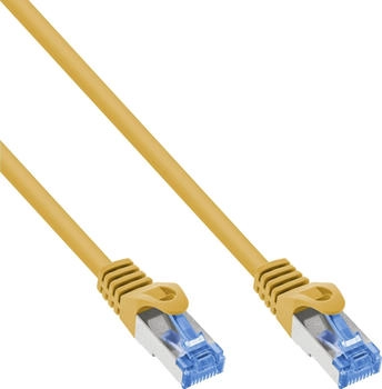 InLine Patchkabel Cat.6A S/FTP TPE LSZH CCA gelb 7.5m Kabel Netzwerk (72607Y)