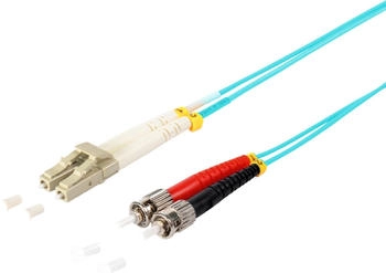 Shiverpeaks maximum connectivity LWL-Duplex Patchkabel LC/ST 50/125µ OM3 aqua 5,0m (77945/3)