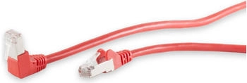 Shiverpeaks maximum connectivity Patchkabel cat 6 S/FTP PIMF Winkel-gerade rot 0,25m (08-64004)