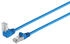 Shiverpeaks maximum connectivity Patchkabel cat 6 S/FTP PIMF Winkel-gerade blau 10,0m (08-64071)