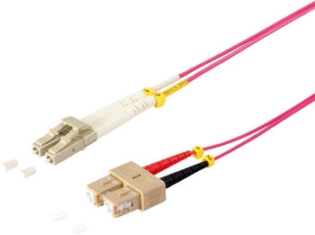 Shiverpeaks maximum connectivity LWL-Duplex Patchkabel LC/SC 50/125µ OM4 violett 2,0m (77937/4)