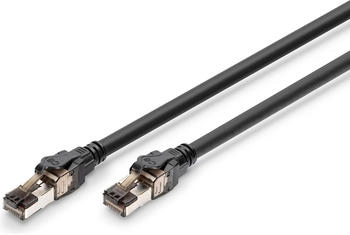Digitus CAT 8.1 S-FTP patch cord Cu LSZH AWG 24/7 length 1m color black (DK-1843-010)