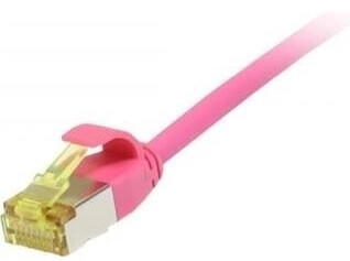 Synergy 21 Patchkabel RJ45 CAT6A 500Mhz 0,15m magenta U/FTP slimline rund mitCat.7 (S217380V3)