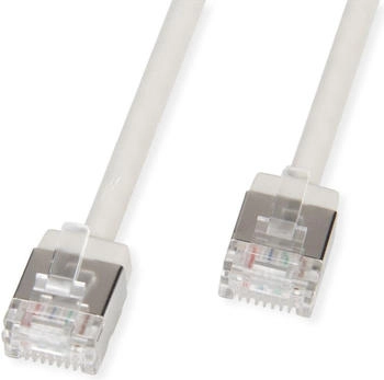 Roline U/FTP Patchkabel Kat.6A Ultra- kurzer RJ45 grau 5m Netzwerk FTP (21.15.4505)