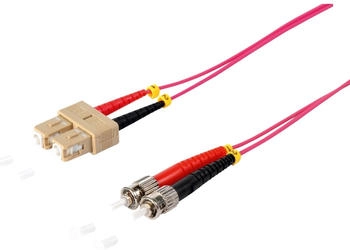 Shiverpeaks maximum connectivity LWL-Duplex Patchkabel SC/ST 50/125µ OM4 violett 10,0m (77912/4)