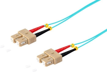 Shiverpeaks maximum connectivity LWL-Duplex Patchkabel SC/SC 50/125µ OM3 aqua 1,0m (77921/3)