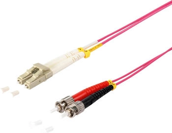 Shiverpeaks maximum connectivity LWL-Duplex Patchkabel LC/ST 50/125µ OM4 violett 2,0m (77930/4)