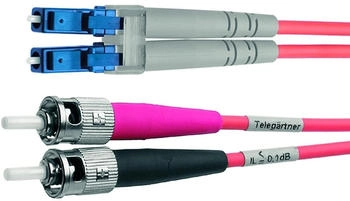 Telegärtner LWL-Duplex-Adapterkabel 2E9/125 OS2 1. Seite 2xST 2. Seite LC Duplex 5,0m gelb (L00893A0042)
