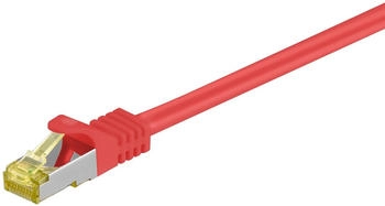 Goobay Cat.7 Patchkabel S/FTP (PiMF) Rot 1.5m LSZH Kupfer RJ45 Stecker (91598)