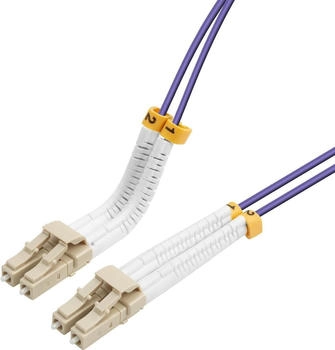 Lanview Bendable LC-LC Multimode fibre cable duplex 0.5m OM4 Kabel Multimode-Faser (LVO2318005-FLEX)