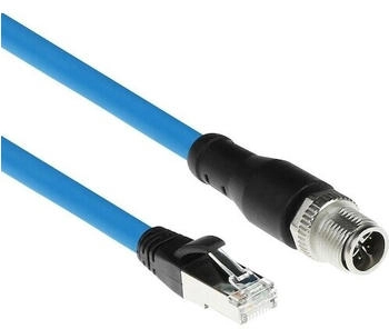 ACT Industrial 5.00 meters Sensor cable M12X 8-pin RJ45 Superflex SF/UTP TPE (SC4902)