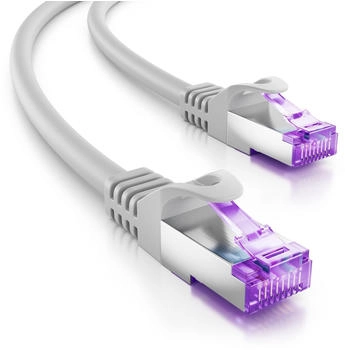 deleyCON CAT 7 S/FTP Patchkabel 10m grau