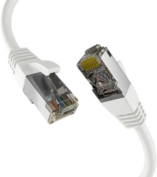 Mcab CAT 8.1 S/FTP Patchkabel 1m weiß