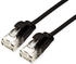 0,3 m, schwarz: Roline CAT 6A U/UTP Patchkabel