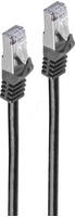 BASIC-S patch cable - 3 m - black - Schwarz - 3m