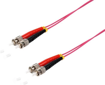 Shiverpeaks maximum connectivity LWL-Duplex Patchkabel ST/ST 50/125µ OM4 violett 3,0m (77903/4)