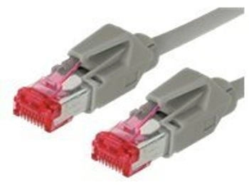 TecLine Patchkabel S/FTP PiMF Cat 6 grau 25,0m Halogenfrei mit Leoni-Kabel und TM21 (S/STP) (73625)