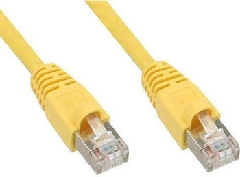 TecLine Patchkabel S-STP (PIMF) Cat 6 gelb 3.0m Patchkabel mit besonders schmalem Knickschutz (71503Y)