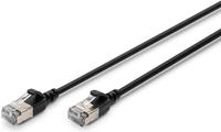 CAT 6A F-FTP Slim Patch Cord - 0.5m - Schwarz - 0.5m