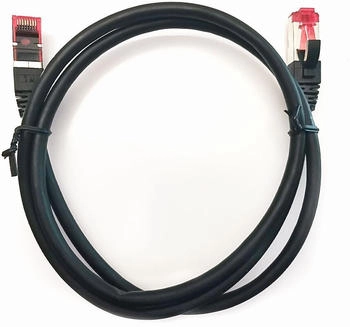 TecLine Patchkabel S-STP (PIMF) Cat 6 schwarz 1,0m (71501S)