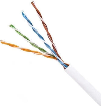Lanview Cat5e U-UTP Network Cable 4x2xAWG24 PVC white 305m Kabel Netzwerk (LVN122004)
