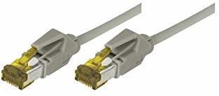 TecLine Patchkabel S/FTP PiMF Cat 6 grau 0,3m halogenfrei TM21 (718003)