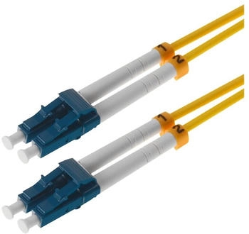 Helos LWL Patchkabel 9/125µm OS2 LC 10,0m LC Duplex Stecker/Stecker gelb (115734)
