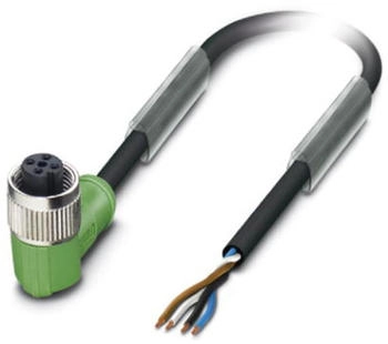 Phoenix Contact Sensor-/Aktor-Kabel M12 (90°) Buchse offen 5.00m (SAC-4P- 5,0-PUR/M12FR)