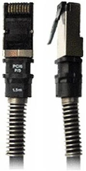 PatchSee Patchkabel UTP Cat 6a 0,9m 10 GBit/s schwarz RJ45 mit Leuchtfunktion (PCI6-U/3)