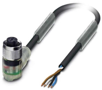 Phoenix Contact SAC-4P-10.0-PVC/M12FR-3L 10m M12 Schwarz (1401063)