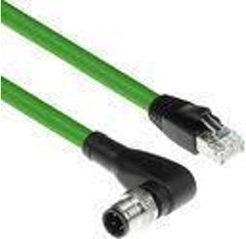 ACT Industrial 5.00m Sensor cable M12D 4-pin male right angled to RJ45 male Xtreme TPE (SC4562)