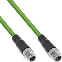 InLine&reg; Industrie Netzwerkkabel, M12 8-pin X-kodiert St./St. Cat.6A PUR, 7,5m