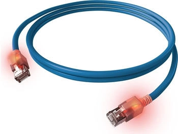saCon S/FTP Kabel Kat.6A 0,5m blau (21.15.2310)