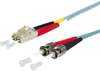 Metz Connect OpDAT Patchkabel OM3 LC-D/2xST MM 1m aqua I-V(ZN)H 50/125 (151J1JOAO10E)