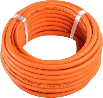 Hama CAT-7 10 Gbit/s S/FTP geschirmt Rolle 10 m Orange