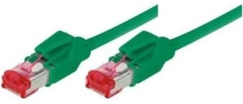 TecLine Patchkabel S/FTP PiMF Cat 6 grün 0,3 m mit Draka-Kabel TM21 (718003G)