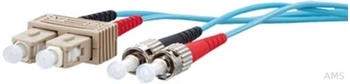 Metz Connect Duplexkabel SC/ST 50.0 OM3 5m Kabel Multimode-Faser (151J1EOAO50E)