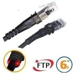 PatchSee Patch-Kabel RJ-45 (M) zu RJ-45 (M) 2,1m 4,9 mm FTP CAT 6a Schwarz (TP-6A-F/7)