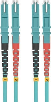 Helos Patch-Kabel E2000 Multi-Mode zu E2000 Multi-Mode 2,0m Duplex 50/125 OM3 Aquamarin (254682)
