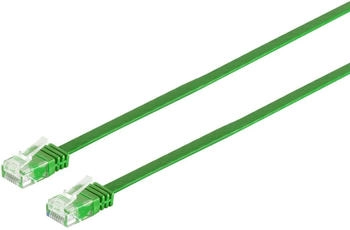 Helos Slimline Patch-Kabel RJ-45 (M) zu RJ-45 (M) 3,0m UTP CAT 6 geformt flach grün (75713-SLG)