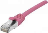Exertis Connect Patchkabel S/FTP (PiIMF) Cat 6A (EIA/TIA) rosa 20,0m Patchkabel mit schmalem Knickschutz (854384)