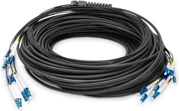 Digitus 150m BREAKOUT CABLE 8 FIBERS SM G.657.A1 LC/UPC-LC/UPC BLK (DK-2A338UE50BK-BBB)