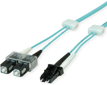 saCon LSD32100010 Glasfaserkabel 1m LC SC LSOH OM3 Türkis (LSD32100010)