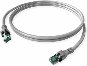 saCon EasyLan DualBoot PushPull Patch-Kabel RJ-45 (M) zu RJ-45 (M) 5m STP CAT 6a Grau (CPP1OAAAAA0050)