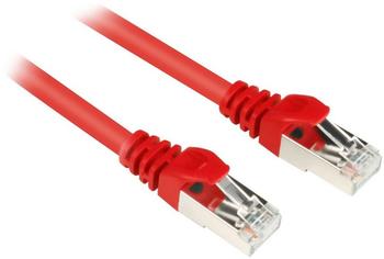 Sharkoon Patch-Kabel RJ-45 (M) bis RJ-45 (M) 1,5m SFTP CAT 6 Rot