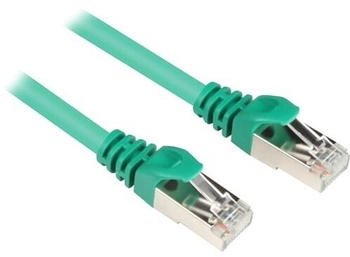 Sharkoon Patch-Kabel RJ-45 (M) bis RJ-45 (M) 1,5m SFTP CAT 6 grün